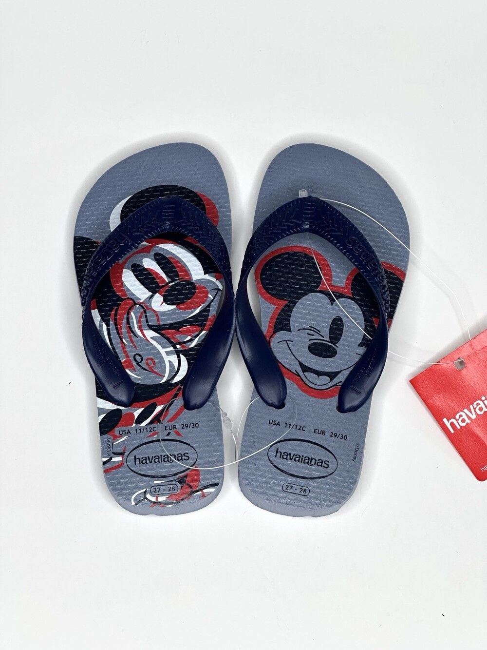Havaianas Top Disney Authentic Flip Flop Sandals Mickey Kids Size 11/12c